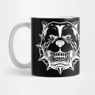 Angry pitbull dog Mug